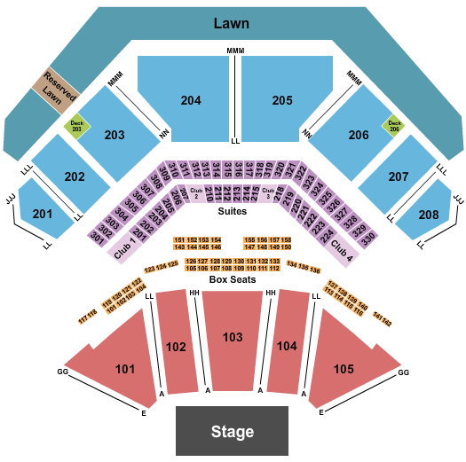 Credit Union 1 Amphitheatre Hilary Duff Seating Chart